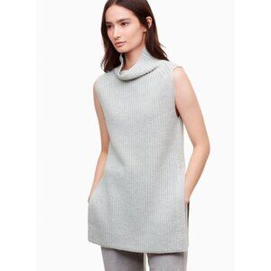 Wilfred Women's Light Gray Durandal Sleeveless Cowl Neck Sweater